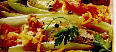 Andive gratinate cu jambon