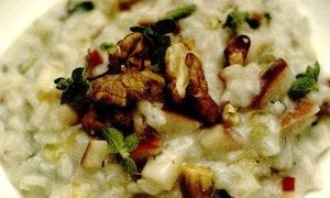 Risotto cu mere, nuci şi gorgonzola