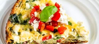 Fritatta cu ardei si feta