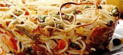 Spaghetti la cuptor cu legume mexicane