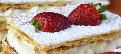 Mille feuille cu capsuni