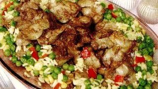 Ficăţei cu garnitură de orez si legume