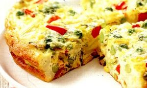 Frittata cu mazare si feta