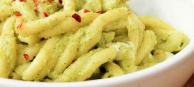 Paste cu pesto, ciuperci şi castane coapte