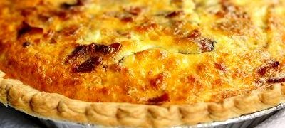 Quiche cu branza brie si bacon