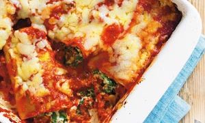 Cannelloni in sos de spanac